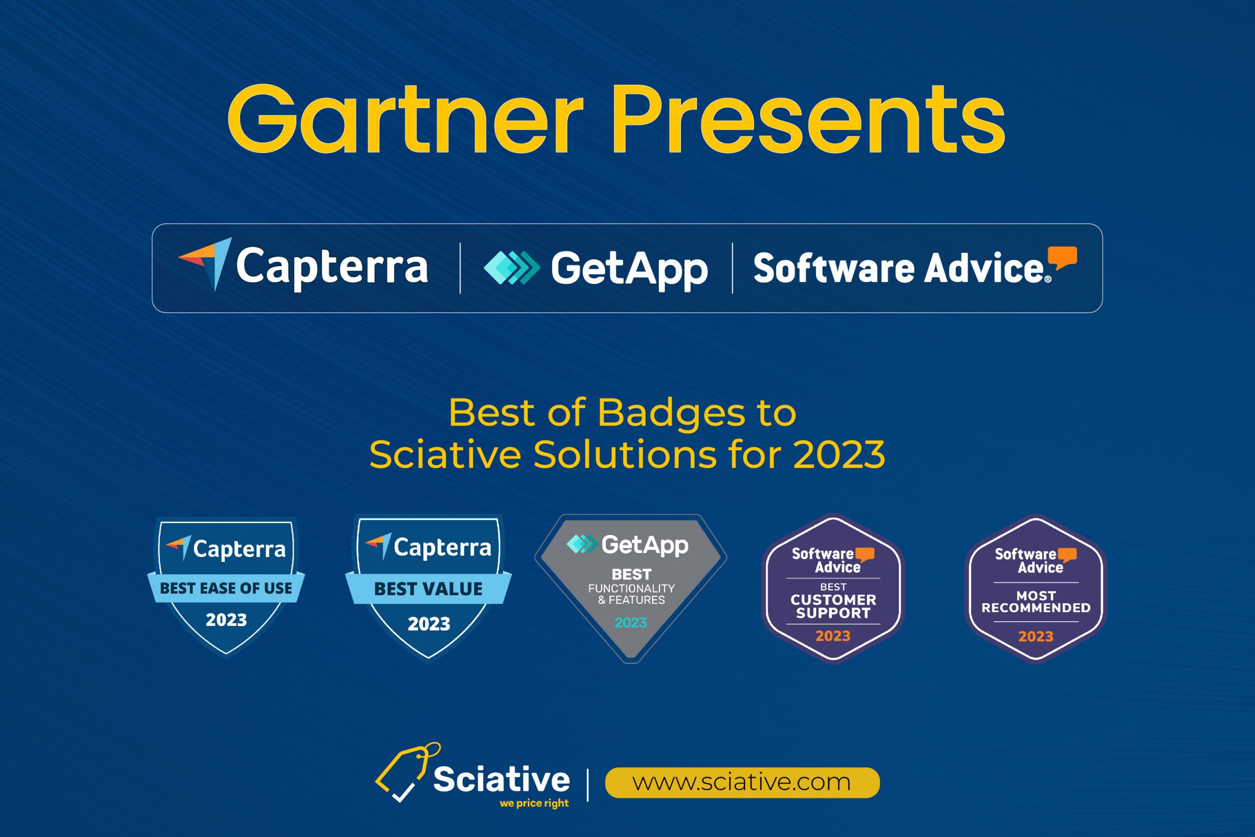 Sciative Solutions recognized with the Best of Badges from Gartner
